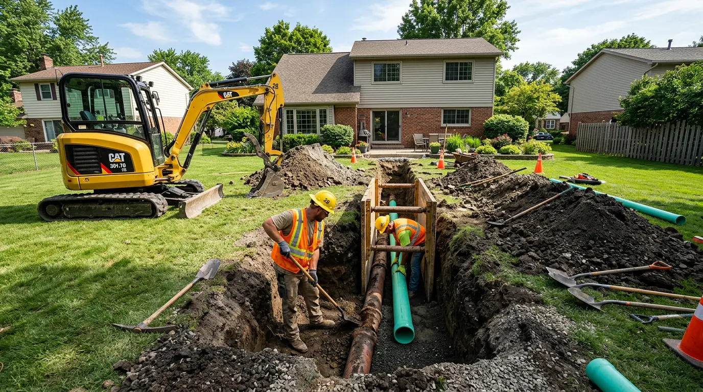 Sewer Line Installation in Marion, IA